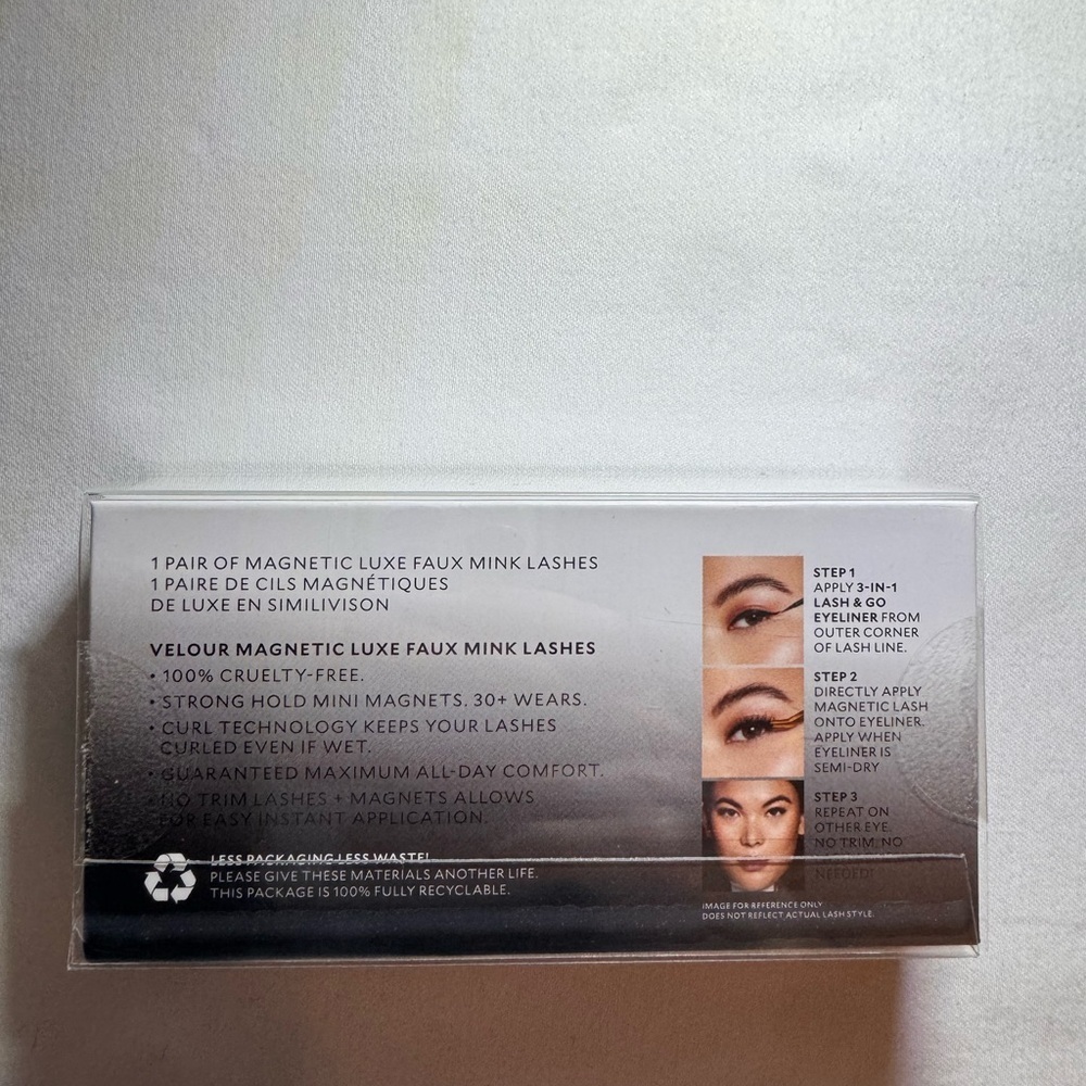 Velour Magnetic Lashes “She’s a Magnet” Faux Mink Reusable Lashes NEW - Picture 5 of 7